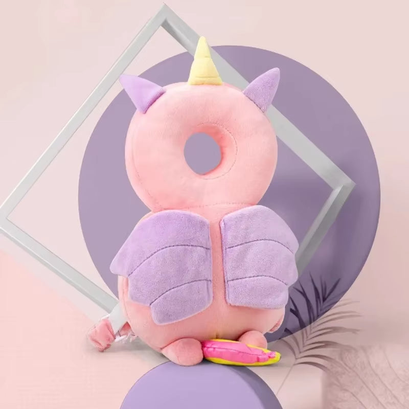 Newborn Headrest Security Pillows Backpack Toddler Baby Head Fall Protection Pad Cushion Cartoon Soft Security Pillows Backpack